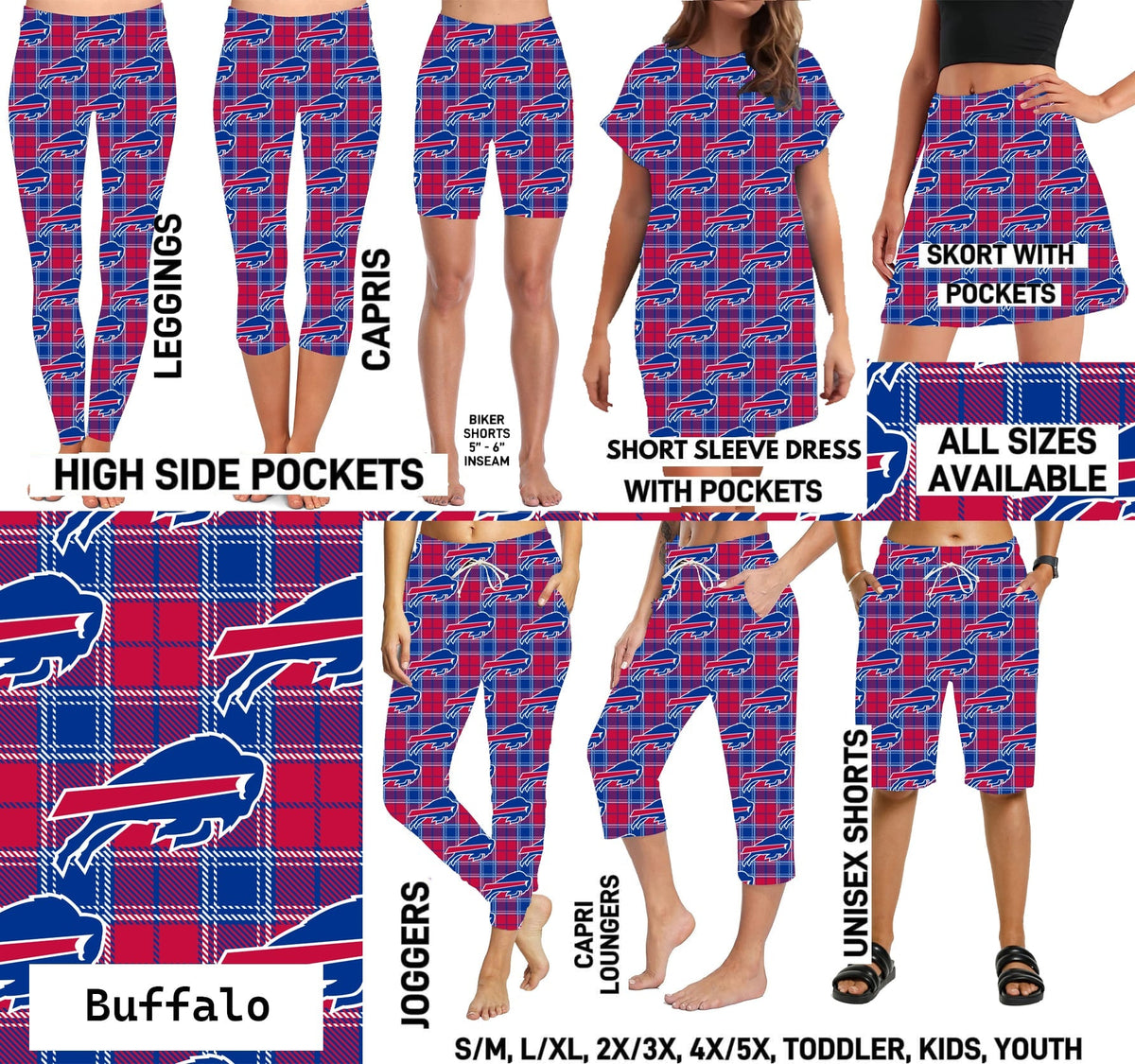 FTBP - Buffalo Football Plaid - Preorder Due 9/30 ETA: Mid-Nov