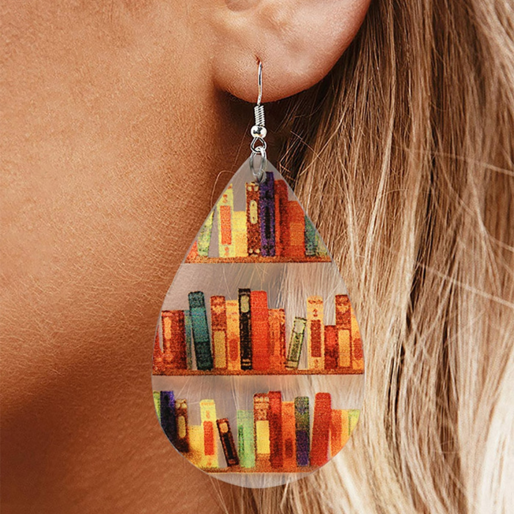 BOOK LOVER EARRINGS (PAIR) - Alonna's Legging Land