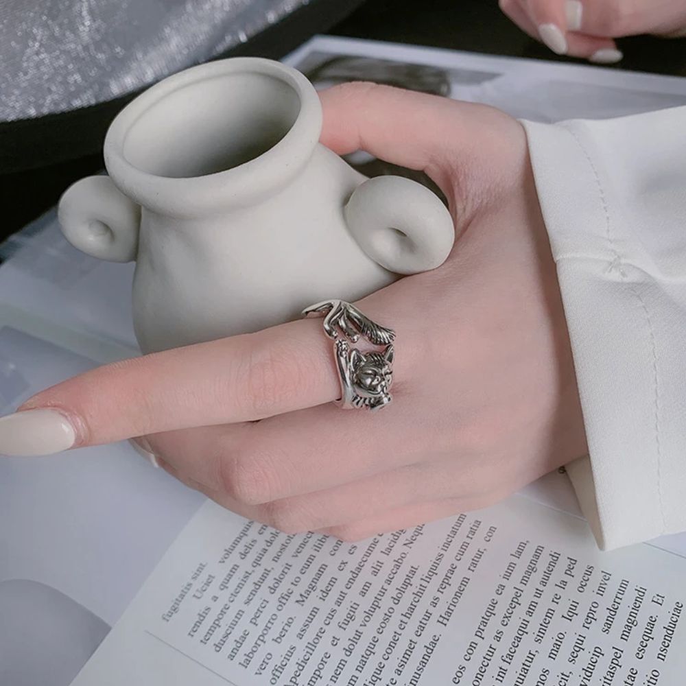 CAT RING (ADJUSTABLE) - Alonna's Legging Land