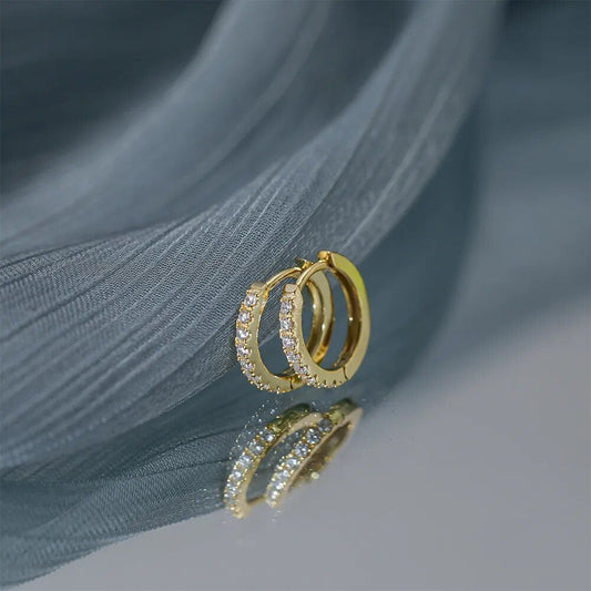 HUGGIE HOOP EARRINGS (PAIR) - Alonna's Legging Land
