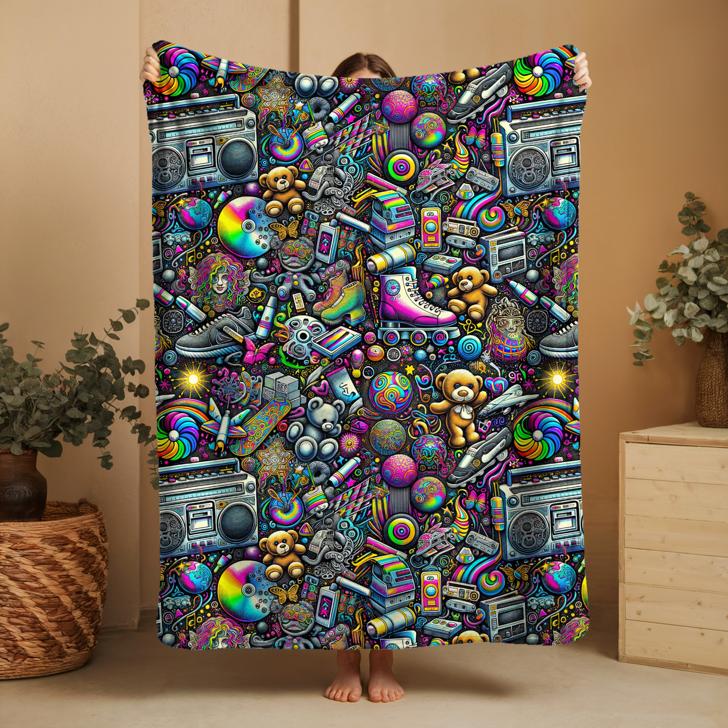 80s Theme 60x50 Blanket | Run ends 9/26 | ETA 45 Days