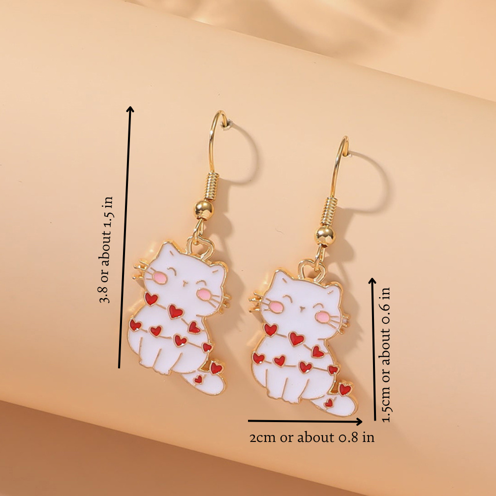 LOVE CAT EARRINGS (PAIR) - Alonna's Legging Land