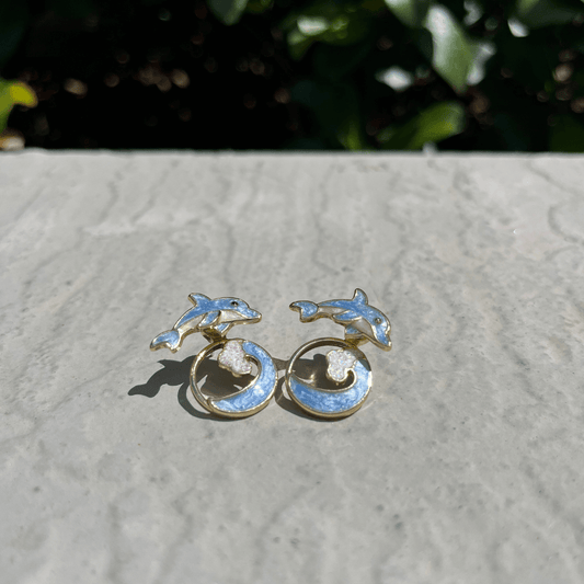 DOLPHIN EARRINGS (PAIR) - Alonna's Legging Land