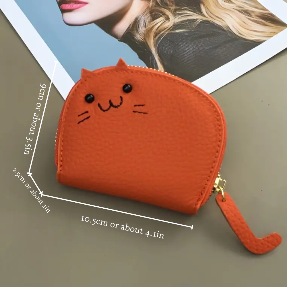 LEATHER FELINE WALLET - Alonna's Legging Land