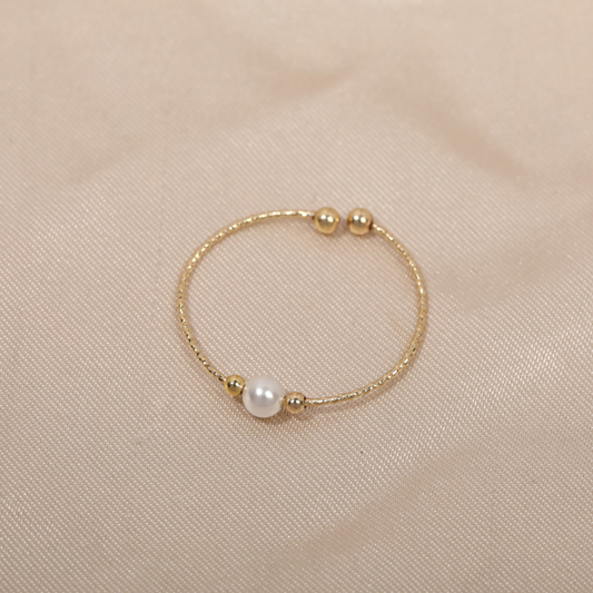 PEARL RING (ADJUSTABLE) - Alonna's Legging Land