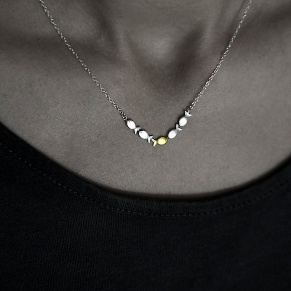 GOLDEN FISH NECKLACE