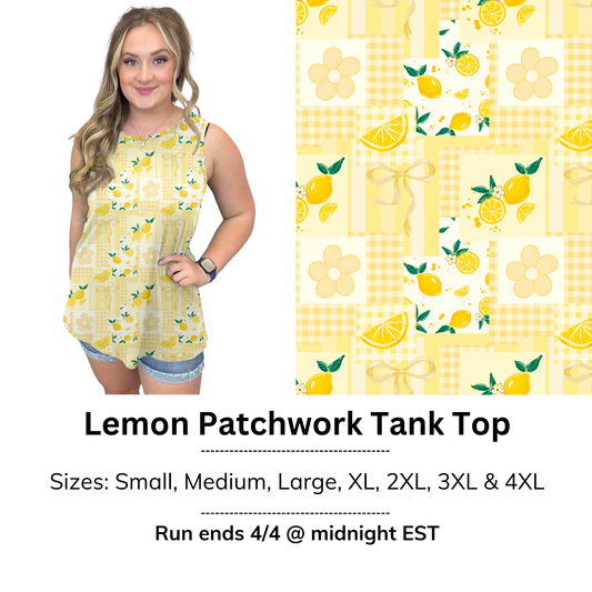 Lemon Patchwork Tank Top | Run ends 4/4