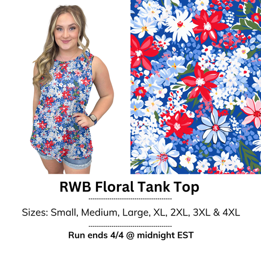 RWB Floral Tank Top | Run ends 4/4