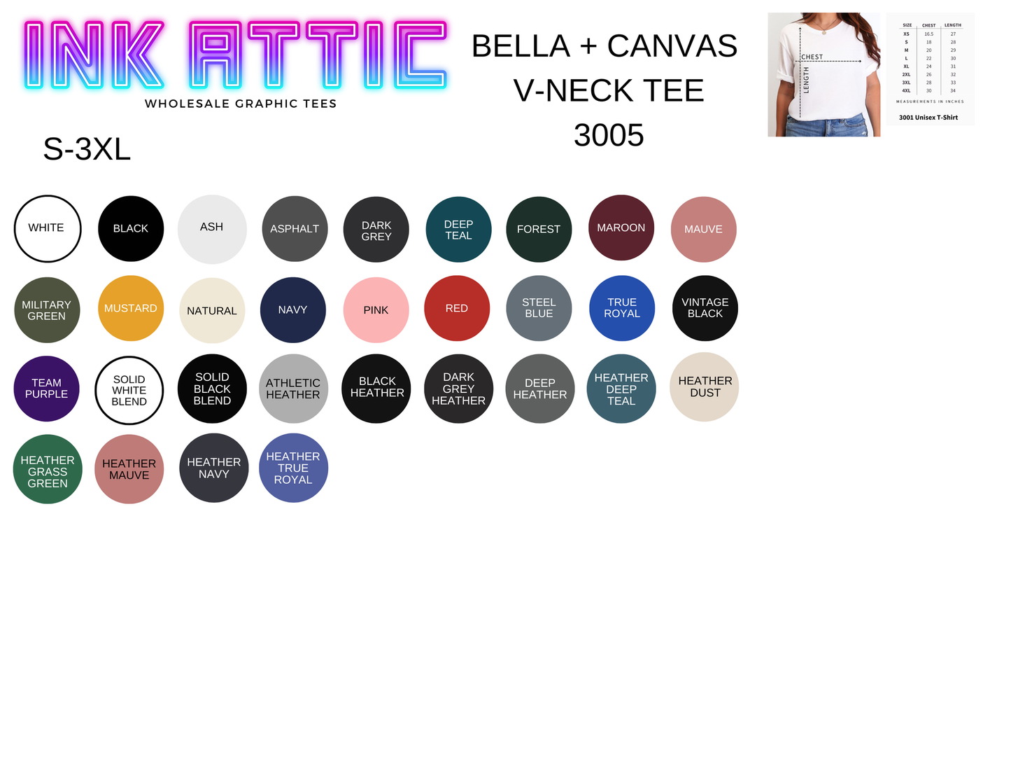 Red White Blue Hearts Graphic Tee (V-NECK OPTION-NOTE COLOR CHOICE AT CHECKOUT!)
