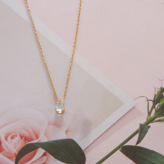 TEARDROP DIAMOND NECKLACE - Alonna's Legging Land