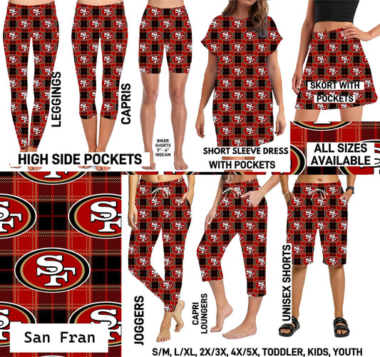 FTBP - San Fran Football Plaid - Preorder Due 9/30 ETA: Mid-Nov