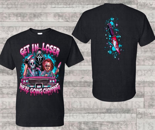Get in Double Sided Tee- Run 304 Closing 4-30