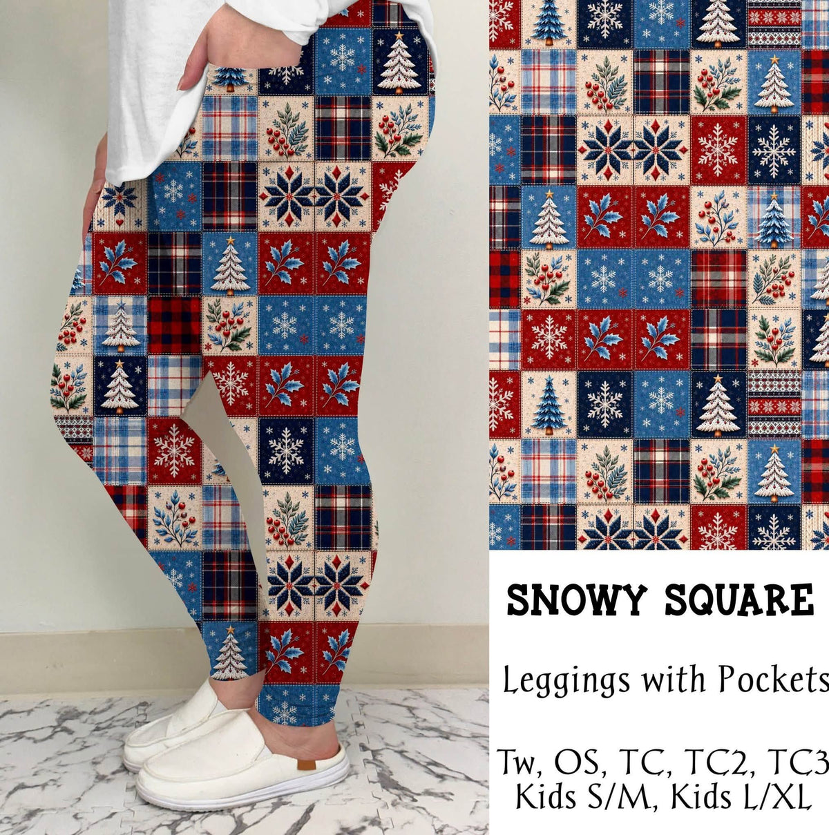 "Snowy Square" Leggings OR Joggers Preorder (TL)) Closing 9/8 - ETA 6-8 Weeks