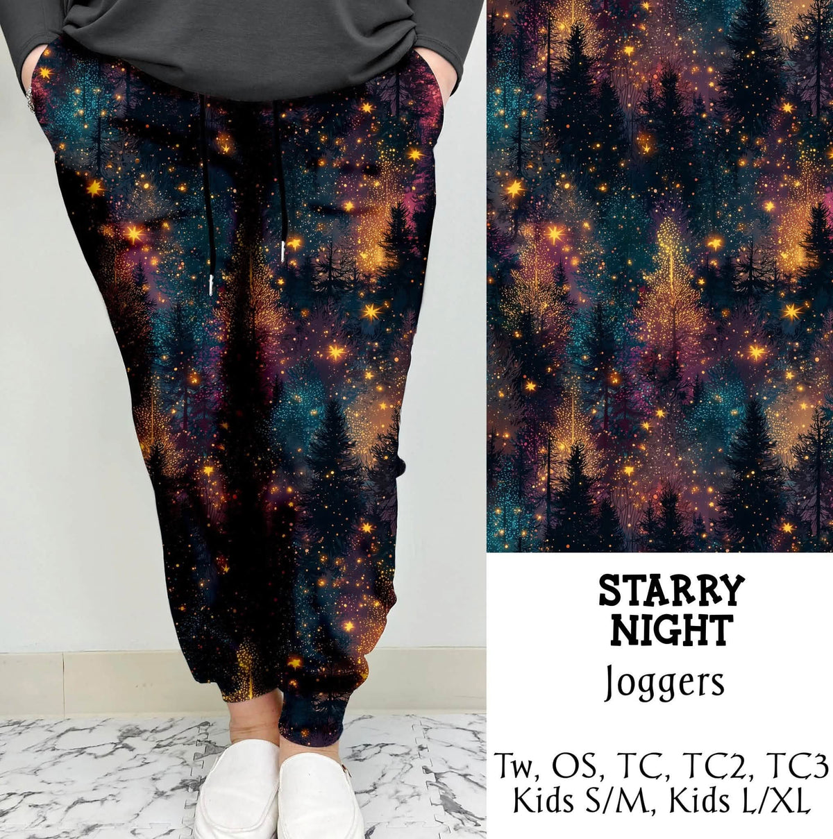 "Starry Night" Leggings OR Joggers Preorder (TL)) Closing 9/8 - ETA 6-8 Weeks