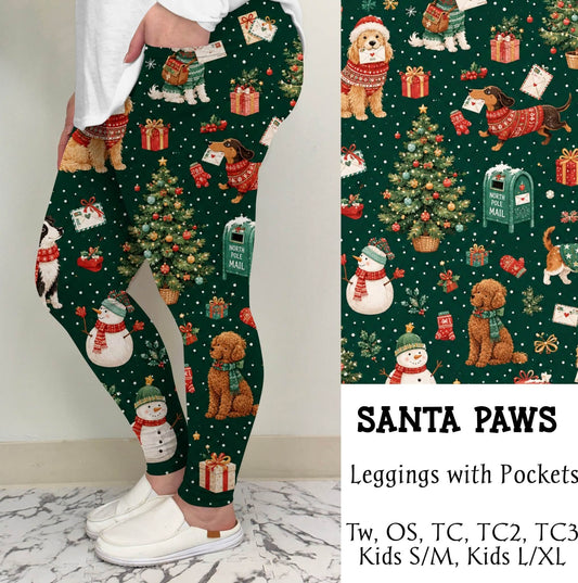 "Santa Paws" Leggings OR Joggers Preorder (TL)) Closing 9/8 - ETA 6-8 Weeks