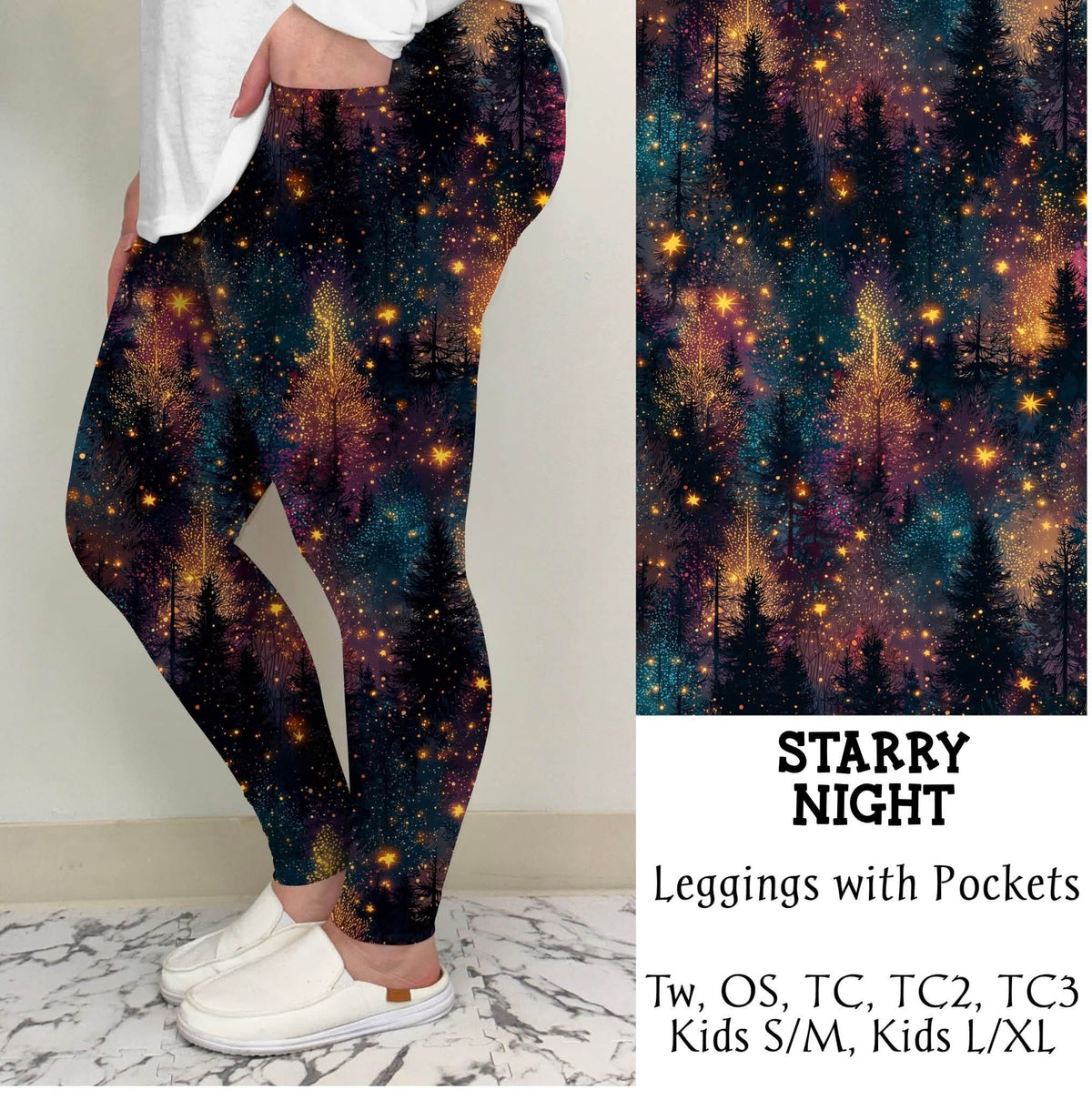 "Starry Night" Leggings OR Joggers Preorder (TL)) Closing 9/8 - ETA 6-8 Weeks