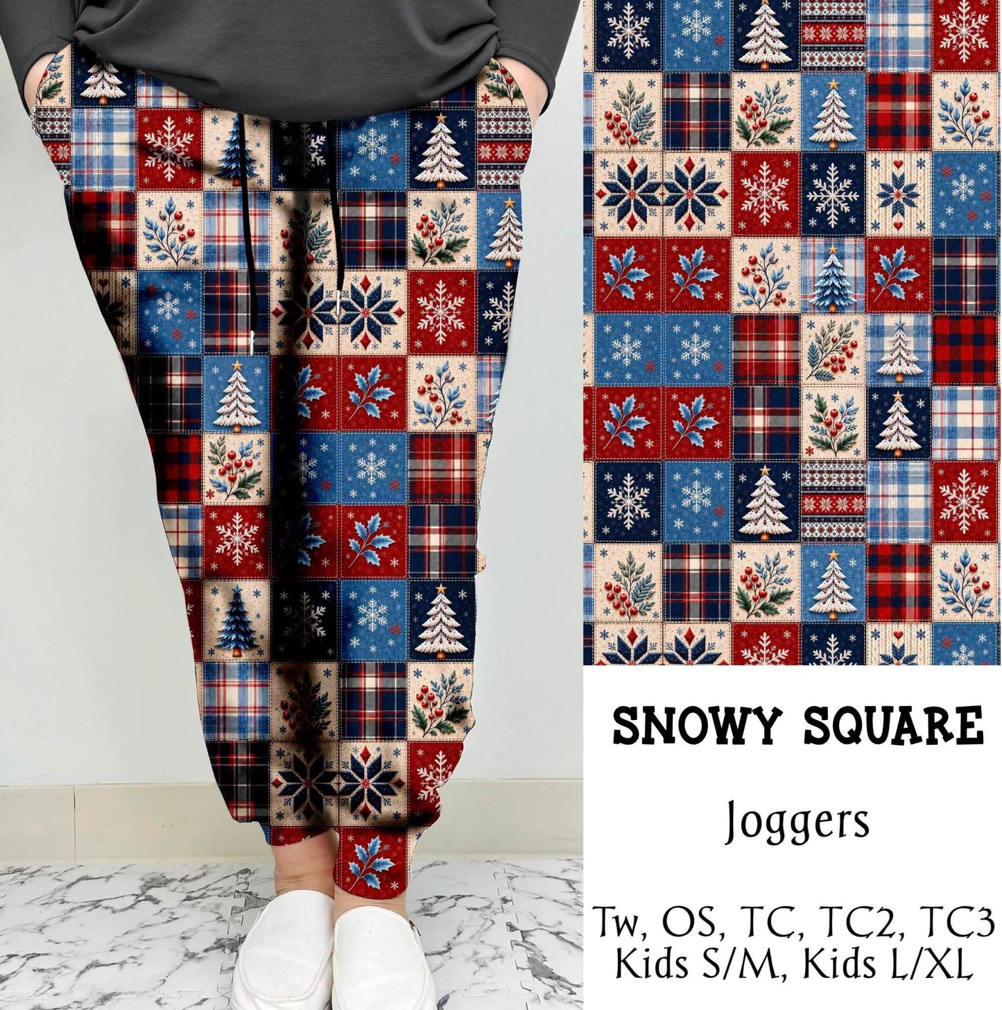 "Snowy Square" Leggings OR Joggers Preorder (TL)) Closing 9/8 - ETA 6-8 Weeks