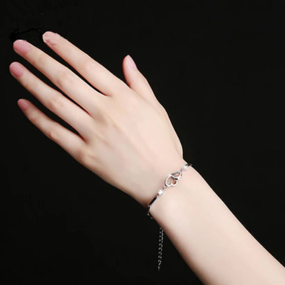 CLAMPED HEART BRACELET (ADJUSTABLE) - Alonna's Legging Land