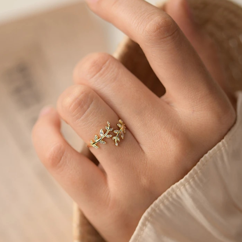 OLIVE BRANCH RING (ADJUSTABLE) - Alonna's Legging Land