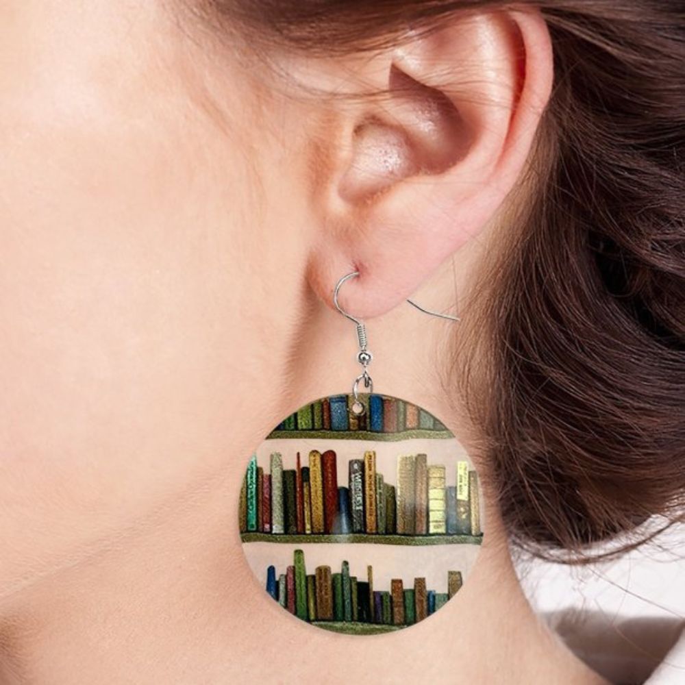 BOOK LOVER EARRINGS (PAIR) - Alonna's Legging Land