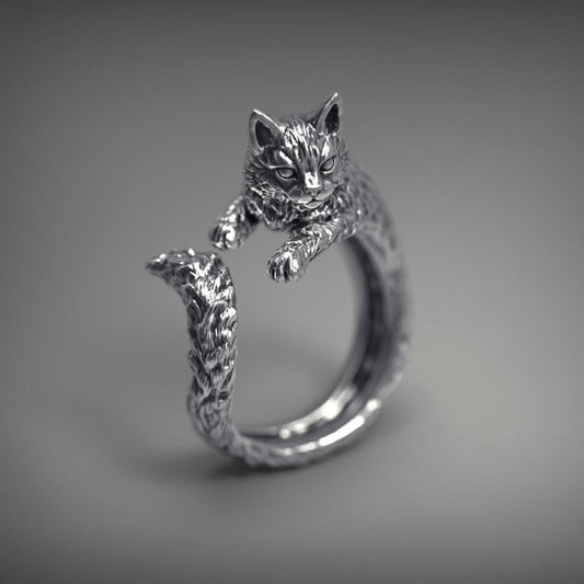 HUGGING FELINE RING (ADJUSTABLE) - Alonna's Legging Land