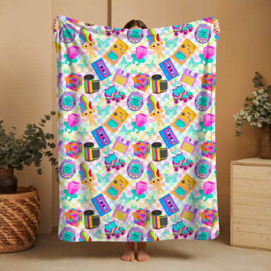 90s Theme 60x50 Blanket | Run ends 9/26 | ETA 45 Days