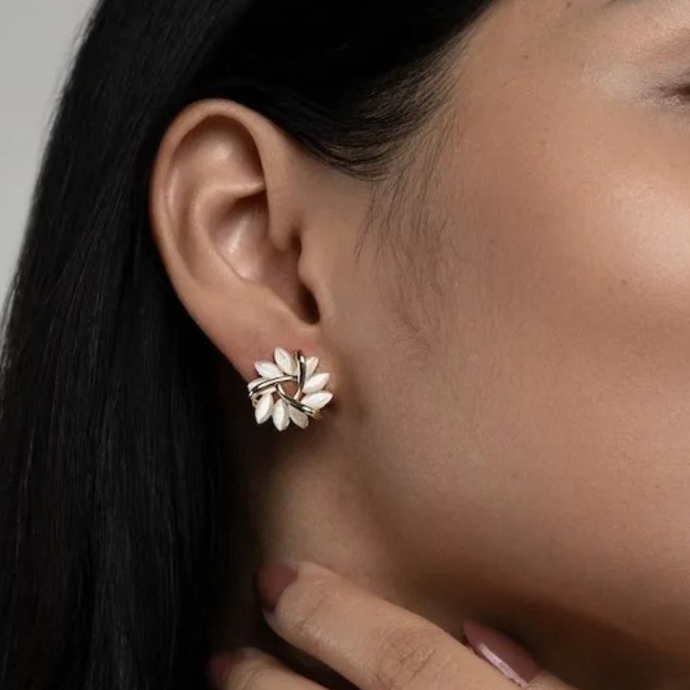 OPAL PETAL STUD EARRINGS (PAIR) - Alonna's Legging Land