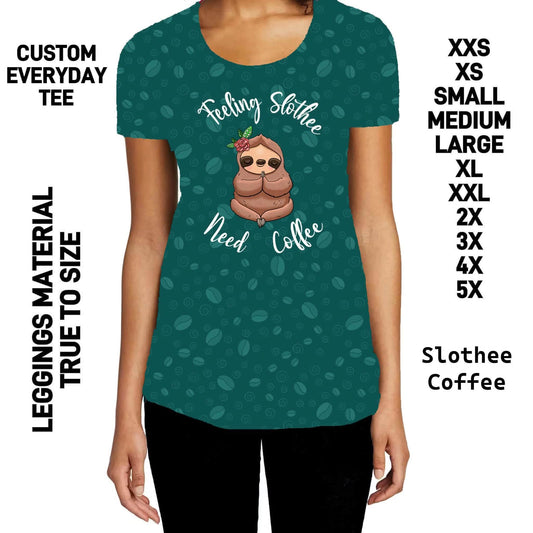 300BT - Slothee Coffee Everyday Tee  - Preorder Due 10/4 ETA: Early Dec