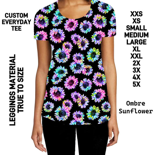 300BT - Ombre Sunflower Everyday Tee  - Preorder Due 10/4 ETA: Early Dec