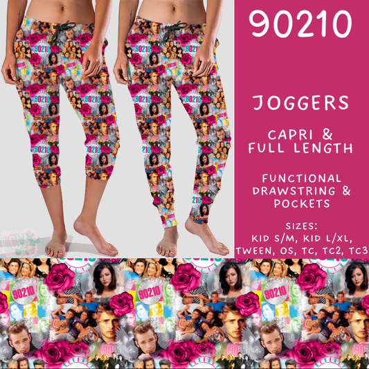 Batch #502 - Show Time - Closes 3/11 - ETA mid May - 90210 Full and Capri Length Joggers