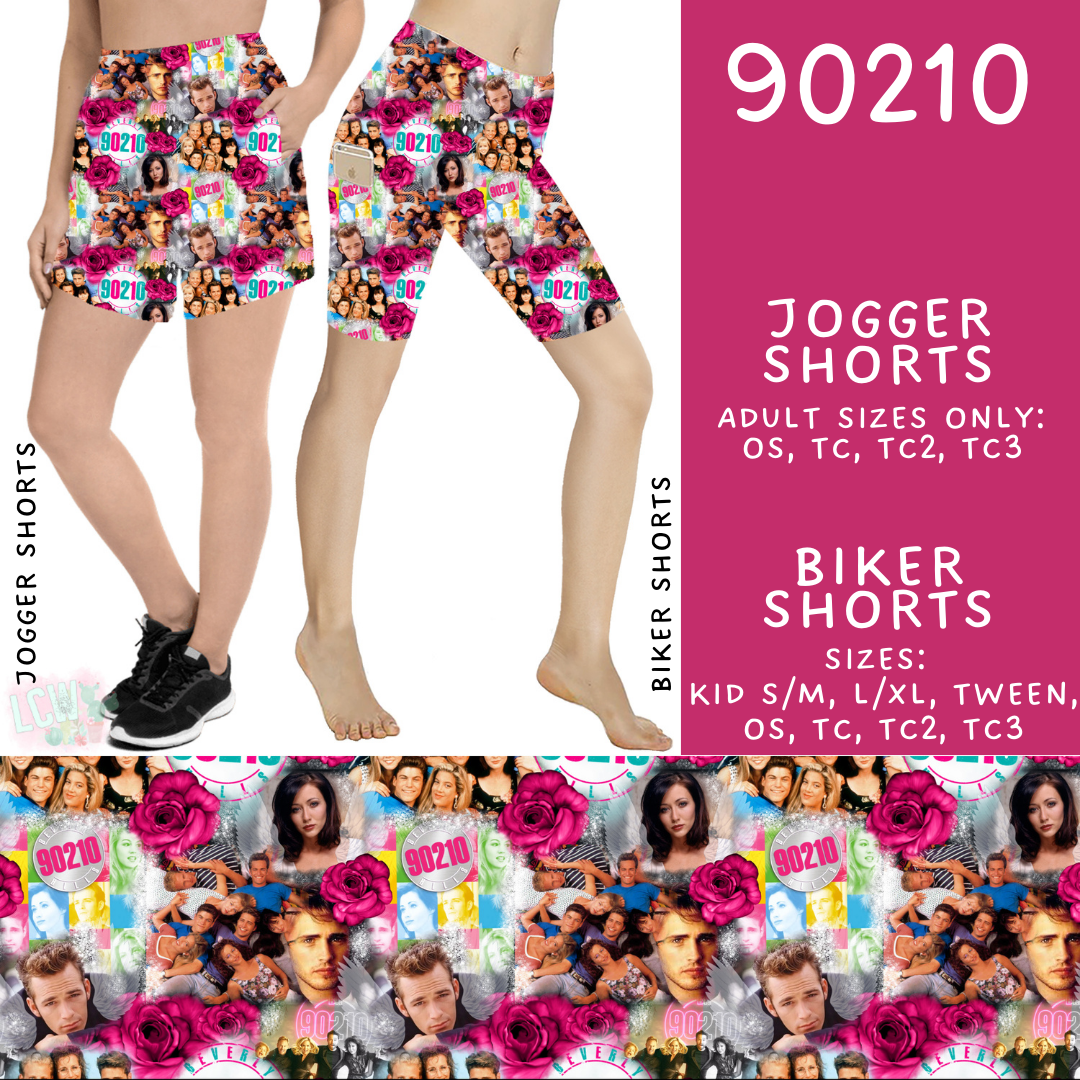 Batch #502 - Show Time - Closes 3/11 - ETA mid May - 90210 Biker & Jogger Shorts