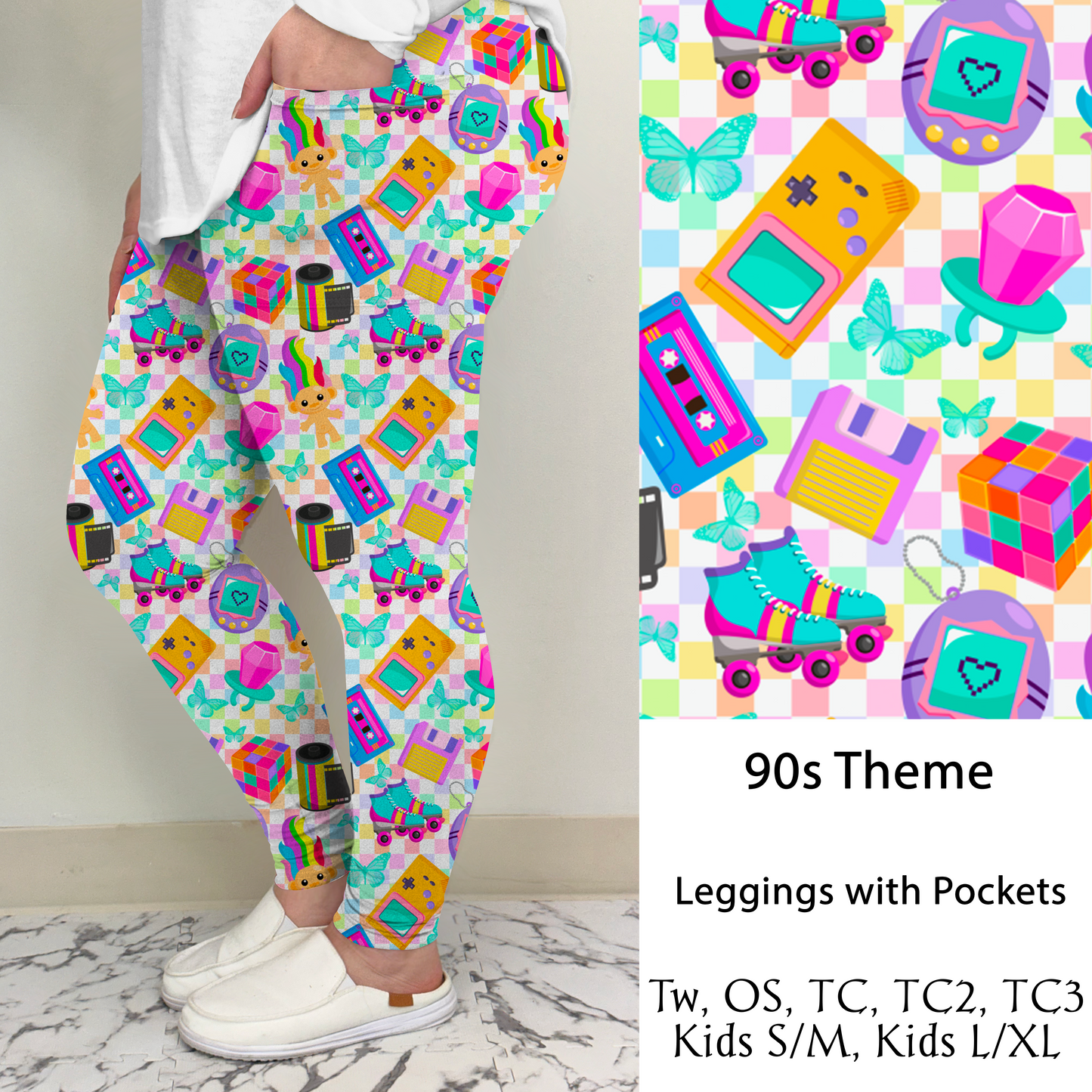 90s Theme Leggings/Joggers w/ Pockets | Run ends 9/26 | ETA 41 Days