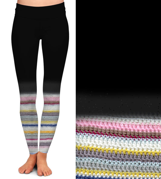 Legs of Many Colors Leg Warmers - Leggings with Pockets