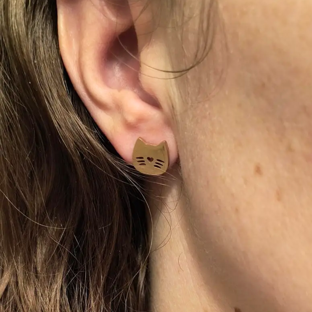 CUTE CAT EARRINGS (PAIR)