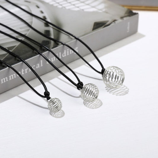 SPIRAL CAGE PENDANT NECKLACES - Alonna's Legging Land