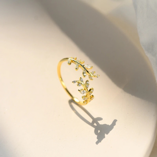 OLIVE BRANCH RING (ADJUSTABLE) - Alonna's Legging Land