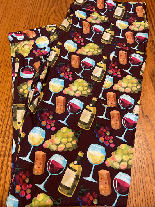 Wine lover, full length size TC with pockets