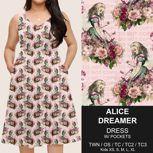B275 - Preorder Alice Dreamer Sleeveless Pocket Dress (Closes 2/25. ETA: early May) - Alonna's Legging Land