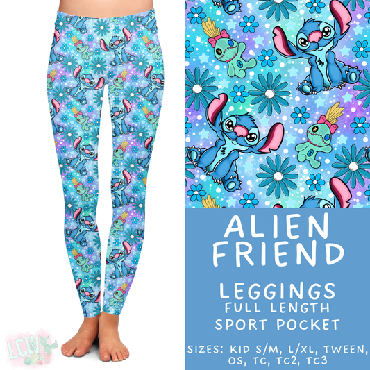 Batch #472 - Magical Faves 16 - Closes 1/5 - ETA late Feb - Alien Friend Full Length Leggings
