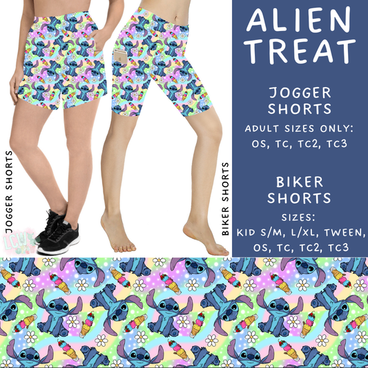 Batch #333 - Magical Summer - Closes 5/7 - ETA late June - Alien Treat Biker & Jogger Shorts