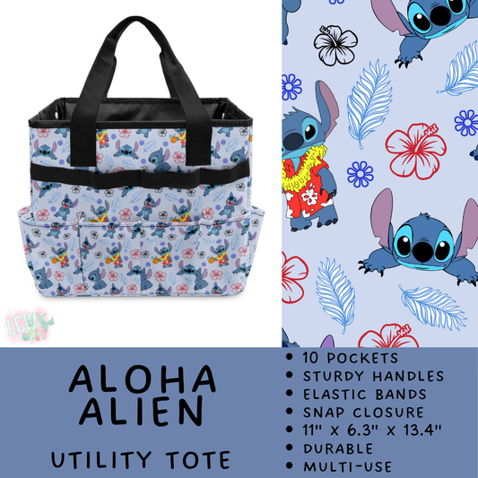 Batch #549 - Utility Tote 2 - Closes 6/29 - ETA late August - Aloha Alien Utility Tote