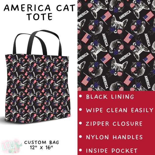 Batch #337 - USA Faves - Closes 5/7 - ETA mid June - America Cat Tote