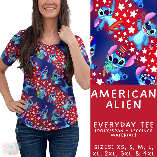 Batch #338 - Magical 4th of July - Closes 5/7 - ETA mid June - American Alien Everyday Tee