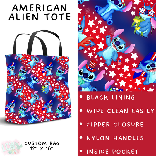 Batch #338 - Magical 4th of July - Closes 5/7 - ETA mid June - American Alien Tote