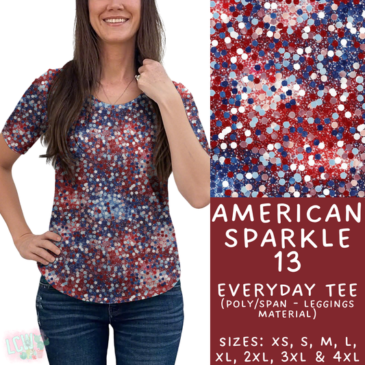 Batch #337 - USA Faves - Closes 5/7 - ETA mid June - American Sparkle 13 Everyday Tee