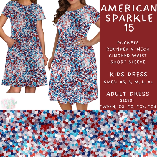 Batch #337 - USA Faves - Closes 5/7 - ETA mid June - American Sparkle 15 Adult & Kids Dresses