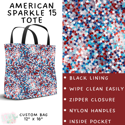 Batch #337 - USA Faves - Closes 5/7 - ETA mid June - American Sparkle 15 Tote