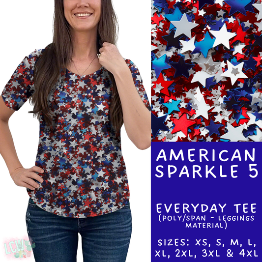 Batch #337 - USA Faves - Closes 5/7 - ETA mid June - American Sparkle 5 Everyday Tee
