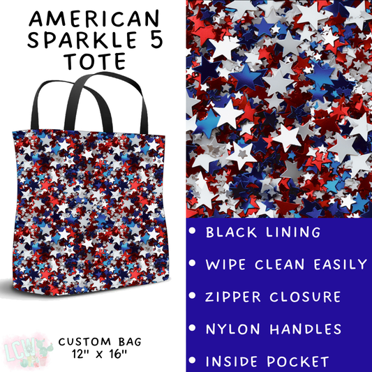 Batch #337 - USA Faves - Closes 5/7 - ETA mid June - American Sparkle 5 Tote