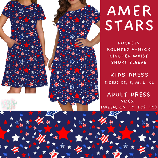 Batch #337 - USA Faves - Closes 5/7 - ETA mid June - Amer Stars Adult & Kids Dresses